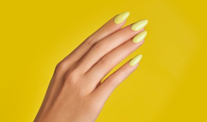 The trendiest manicure in sunny Indigo shades