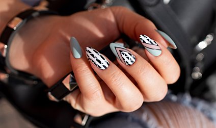 [VIDEO] Black & White nail art designs STEP BY STEP