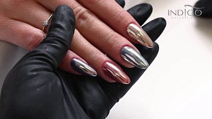 Chrome nails effect - step by step [VLOG]