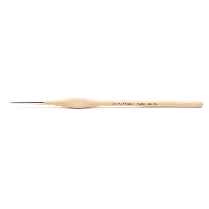 Brush Indigo Master Nail Art 002 (wooden handle)'