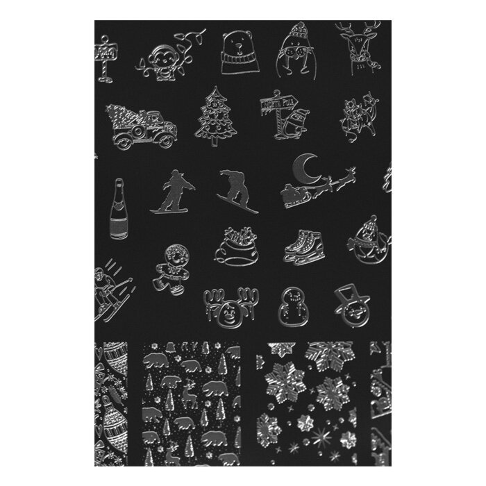 Winter 2 stamping plate