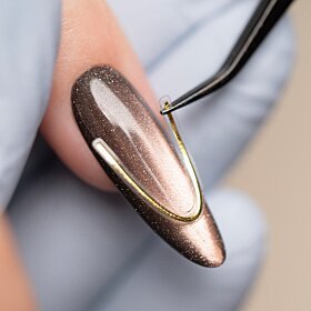 Naklejki do paznokci French - Gold