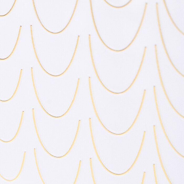 Naklejki do paznokci French - Gold