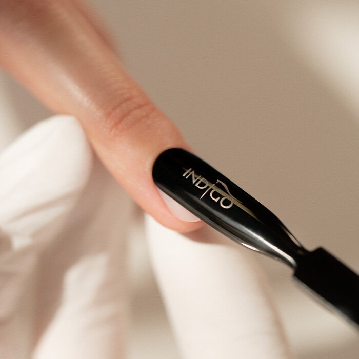 Double-ended cuticle pusher made of stainless steel