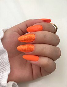 Pixel Effect Neon Orange