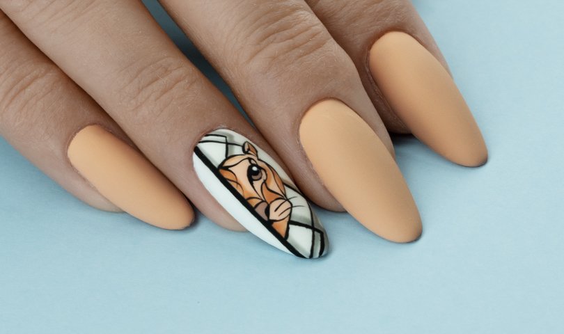 Graficzne zdobienia paznokci - jak namalować tygrysa?
